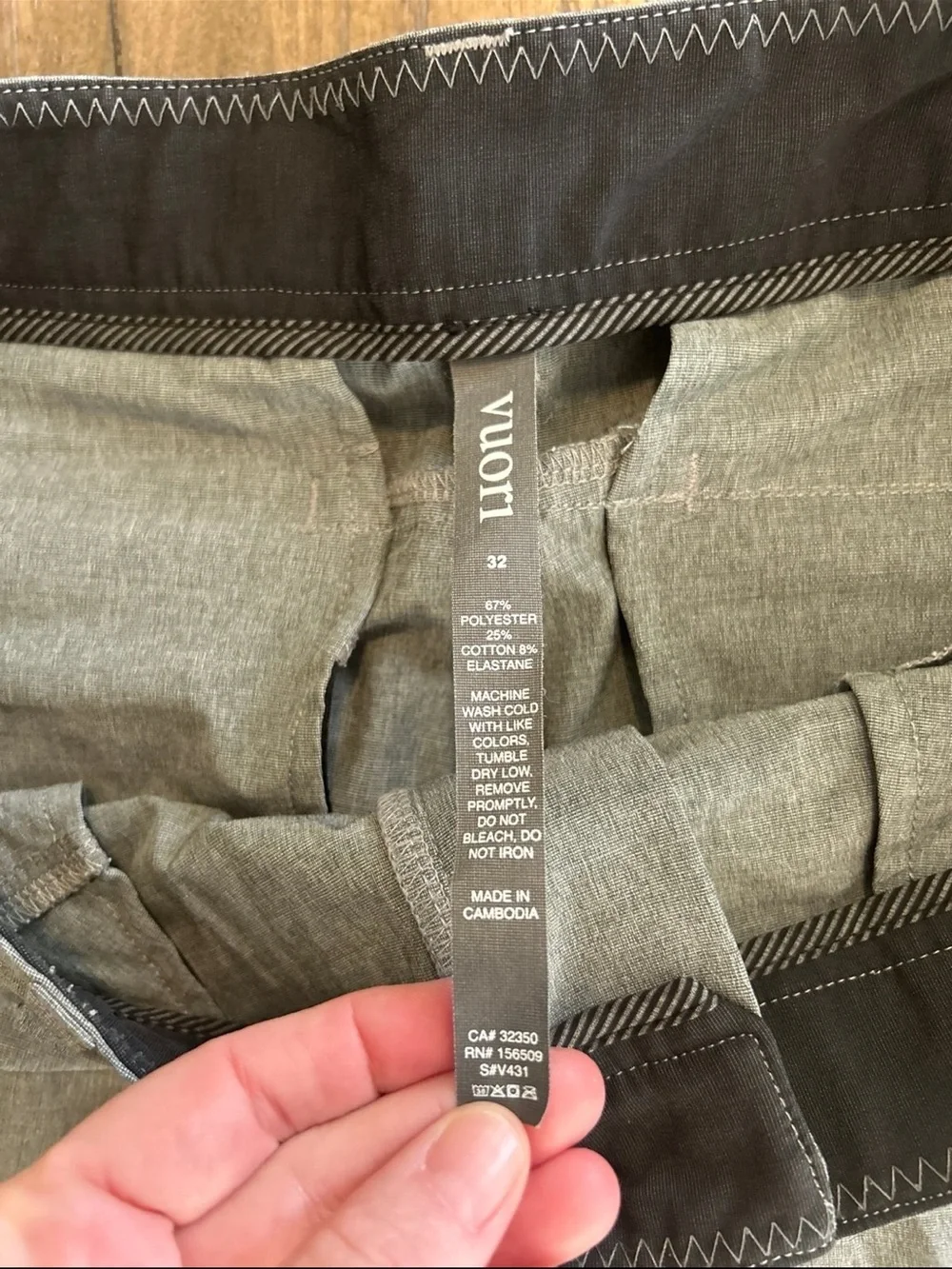 Vuori Light Gray Men's Dress Pants